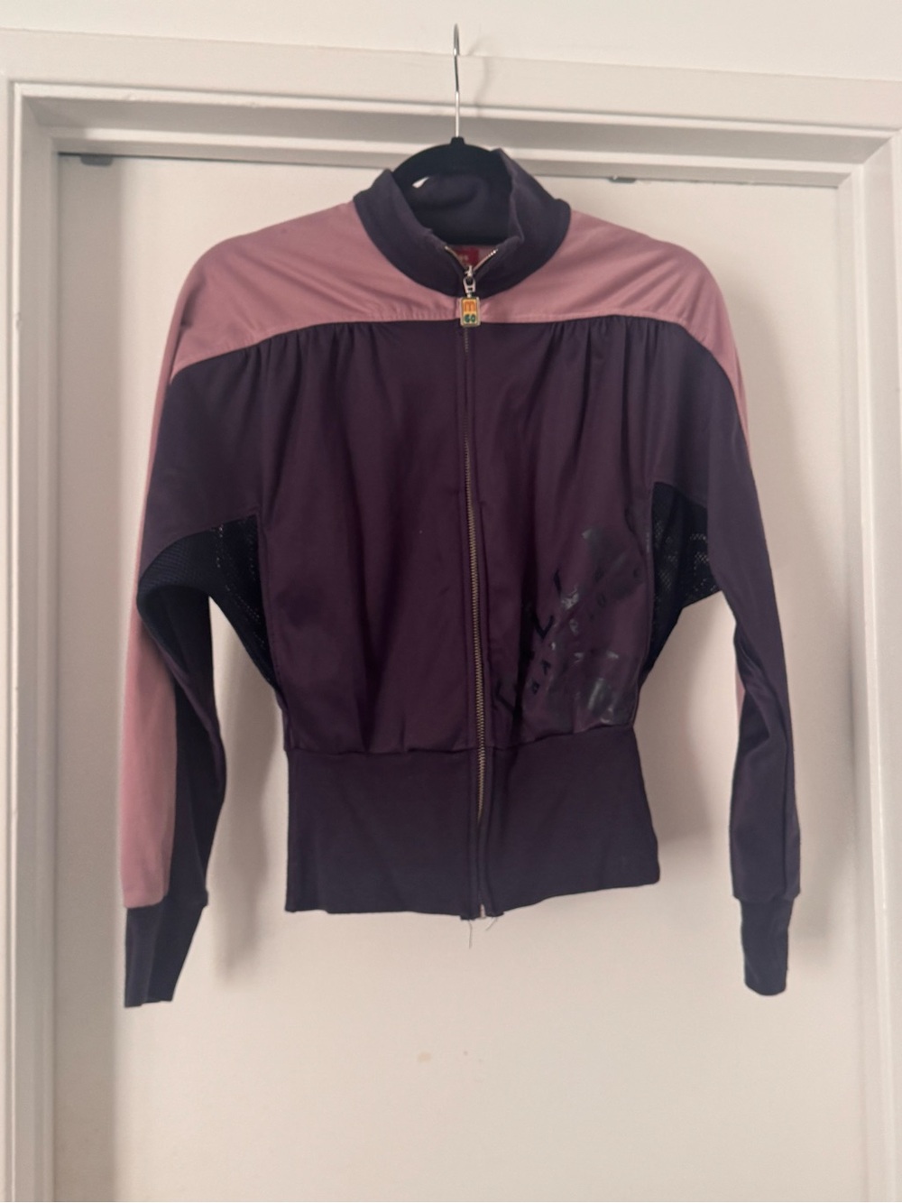 Vintage Miss Sixty Y2K Colorblock Track Jacket Pink Burgundy Purple